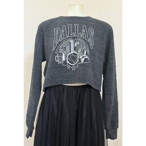 Where I’m From Dallas Texas Sweatshirt Medium Gray Skyline Graphic Crewneck